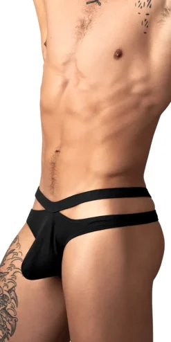 Male Power 237-308 Eco Cozy Cutout Thong Black