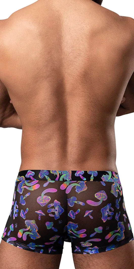 Male Power 145-294 Hazy Dayz Pouch Short Mushrooms