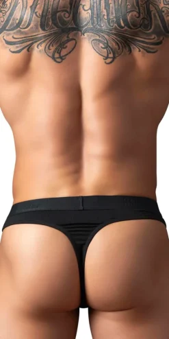 Male Power 417-304 Open Ended Thong Black