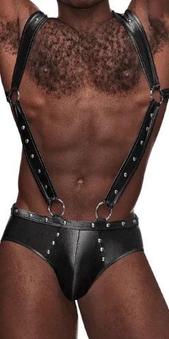 Male Power Pak-154 Fetish Uranus Jockstrap Black