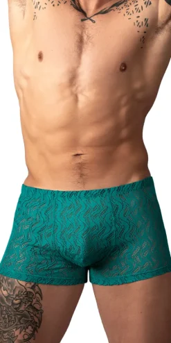 Male Power 150-305 Ripple Pouch Short Teal