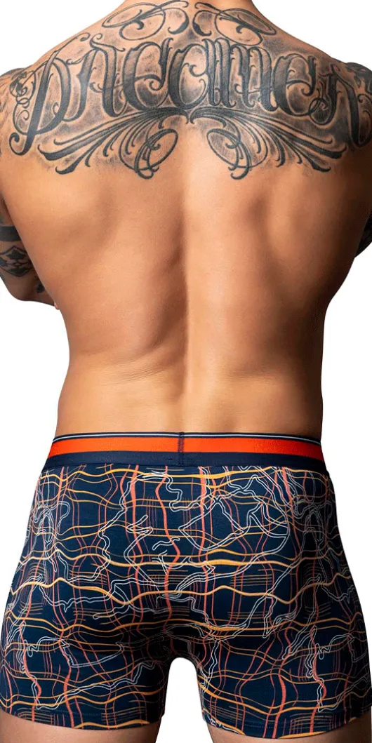 Male Power 160-299 Soo Cumfy Boxer Brief Navy-orange