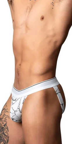 Male Power 349-299 Soo Cumfy Jock White-black