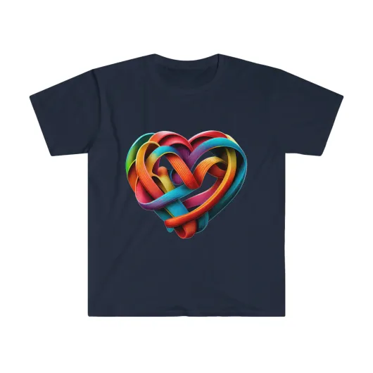 MUS Exclusive Design Heart 7.78 Men's Cotton T-Shirt Softstyle T-Shirt