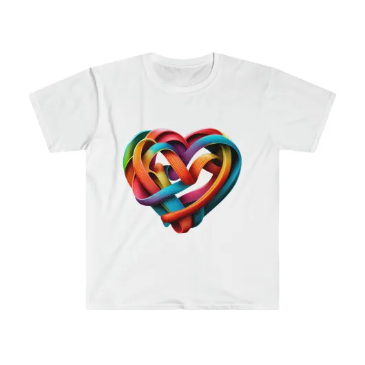 MUS Exclusive Design Heart 7.78 Men's Cotton T-Shirt Softstyle T-Shirt
