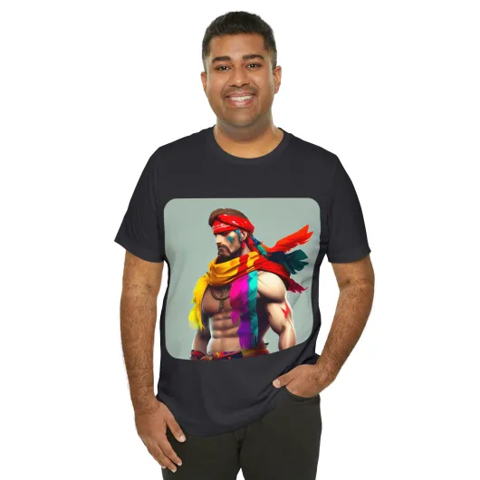 MUS Exclusive Design T-Shirt Men With Feathers 0001