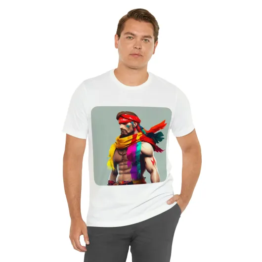 MUS Exclusive Design T-Shirt Men With Feathers 0001
