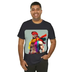 MUS Exclusive Design T-Shirt Men With Feathers 0001