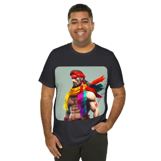 MUS Exclusive Design T-Shirt Men With Feathers 0001