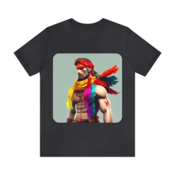 MUS Exclusive Design T-Shirt Men With Feathers 0001