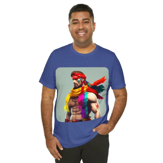 MUS Exclusive Design T-Shirt Men With Feathers 0001