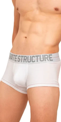 Private Structure Moux4103 Mo Lite Mid Waist Trunks White