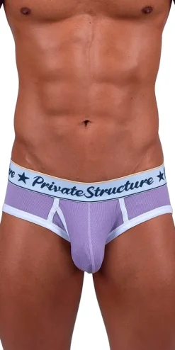 Private Structure Scus4529 Classic Mid Waist Mini Briefs Purple