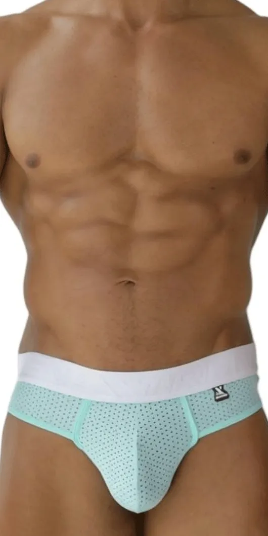 Xtremen 91268 Elite Athletic Micro-perforated Performance Thongs Seawater