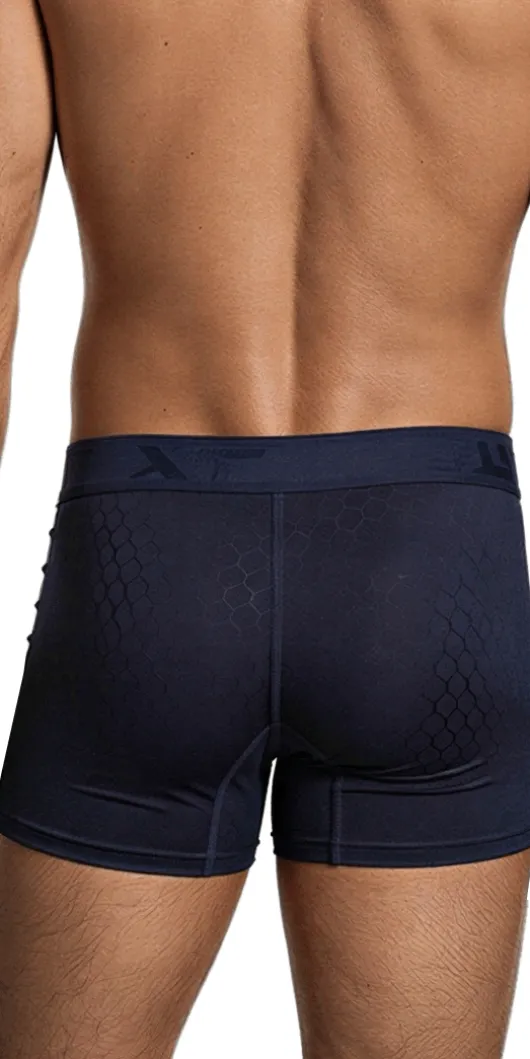 Xtremen 91256 Microfiber Boxer Briefs Dark Blue