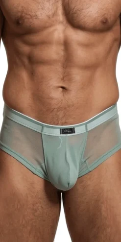 Xtremen 91263 Microfiber Mesh Briefs Green