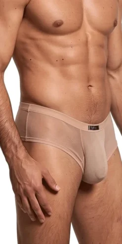 Xtremen 91263 Microfiber Mesh Briefs Brown