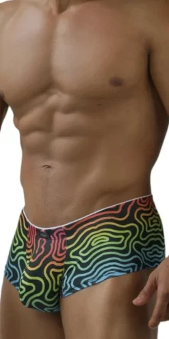 Xtremen 91283 Ultimate Low-rise Rainbow Printed Briefs Labyrinth
