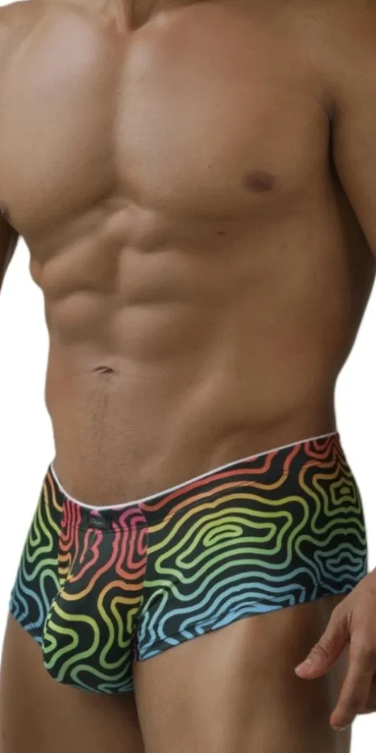 Xtremen 91283 Ultimate Low-rise Rainbow Printed Briefs Labyrinth