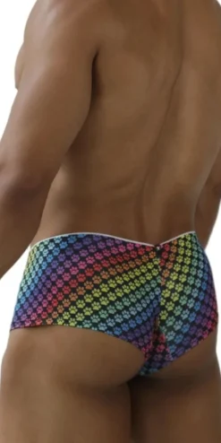 Xtremen 91283 Ultimate Low-rise Rainbow Printed Briefs Paw Print