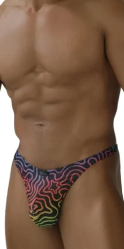 Xtremen 91284 Ultimate Rainbow Expression Men's Thong Labyrinth