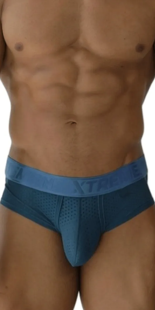 Xtremen 91250 Xtremen Athletic Performance Mesh Briefs Petrol