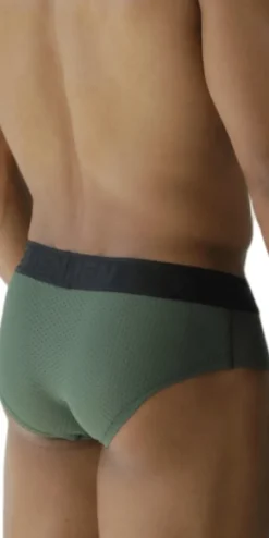 Xtremen 91250 Xtremen Athletic Performance Mesh Briefs Military Green
