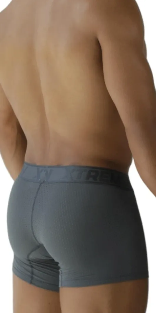 Xtremen 91251 Xtremen Micro-perforated Boxer Briefs Gray